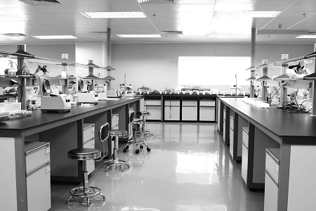 Verticale laminaire flowkast voor schoon laboratoriumwerk